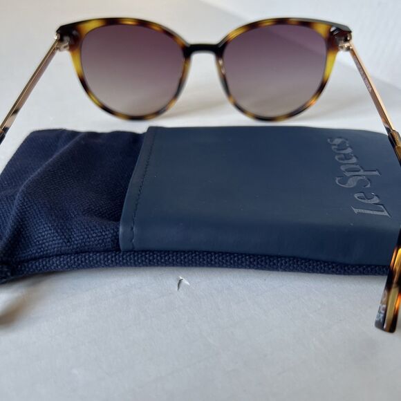 LeSpecs Contention Sunglasses Women Brown Gold NWT main image 10